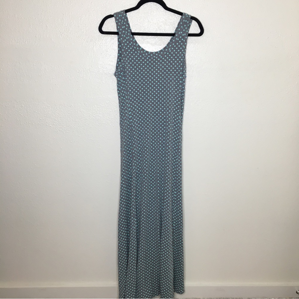 Soft Surroundings Polka Dot Maxi Dress M